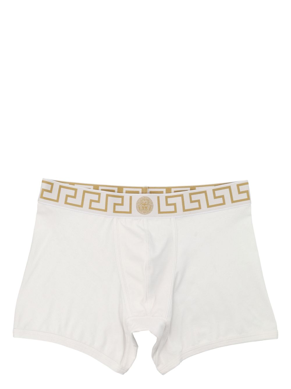 Versace Greca border trunks in white