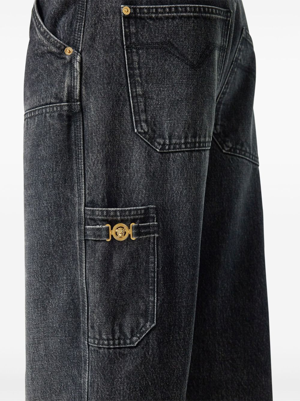 Versace Carpenter Jeans in Black