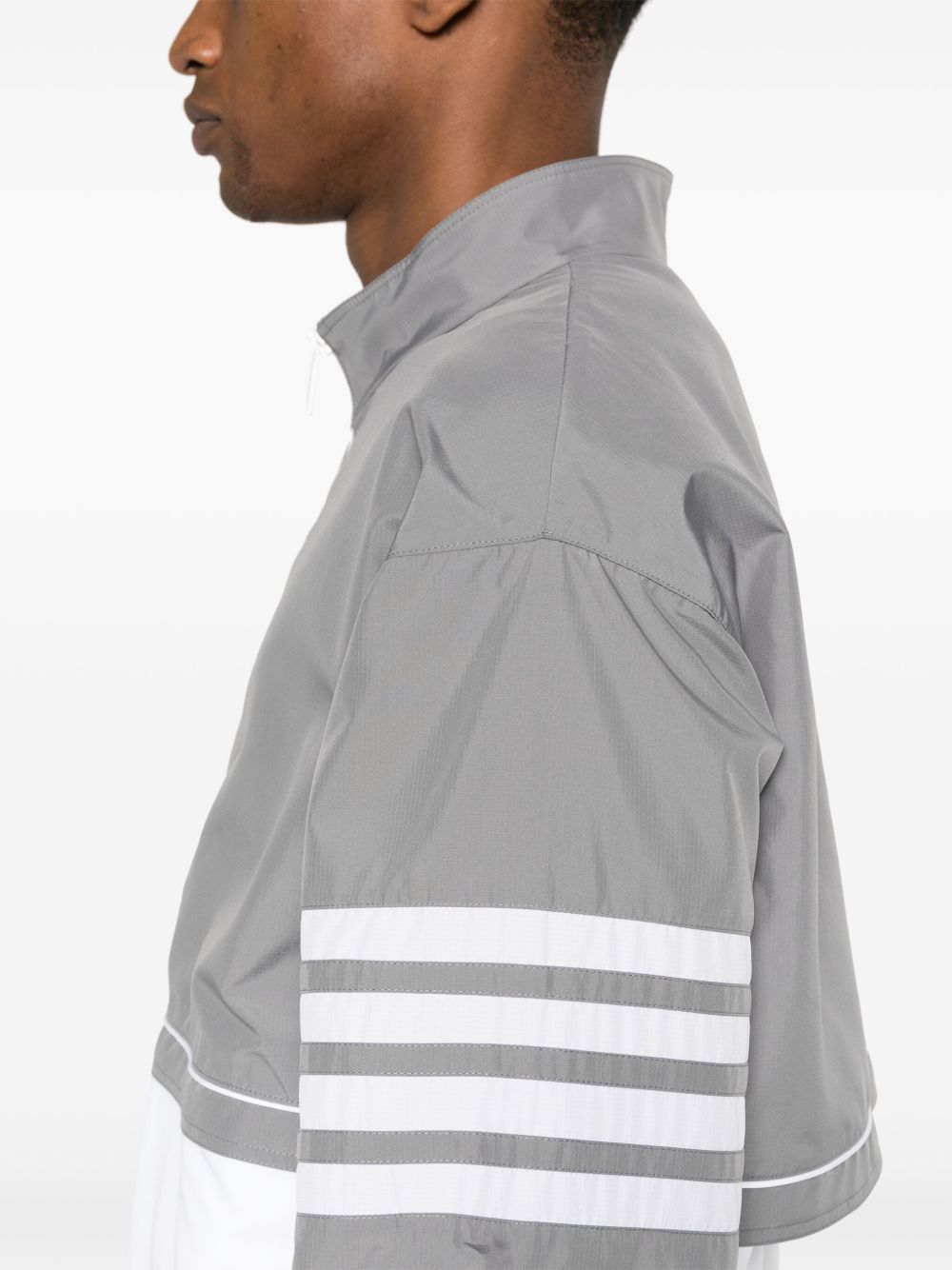 Thom Browne 4-bar colorblock jacket