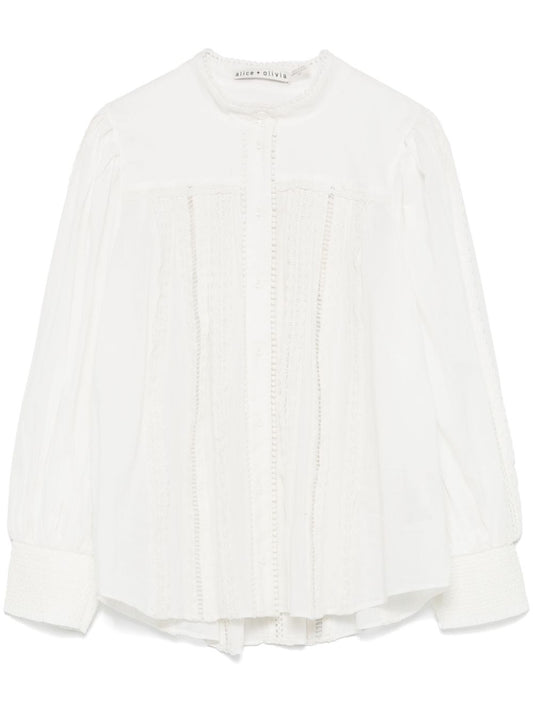 Alice + Olivia Cora Cotton Blouse