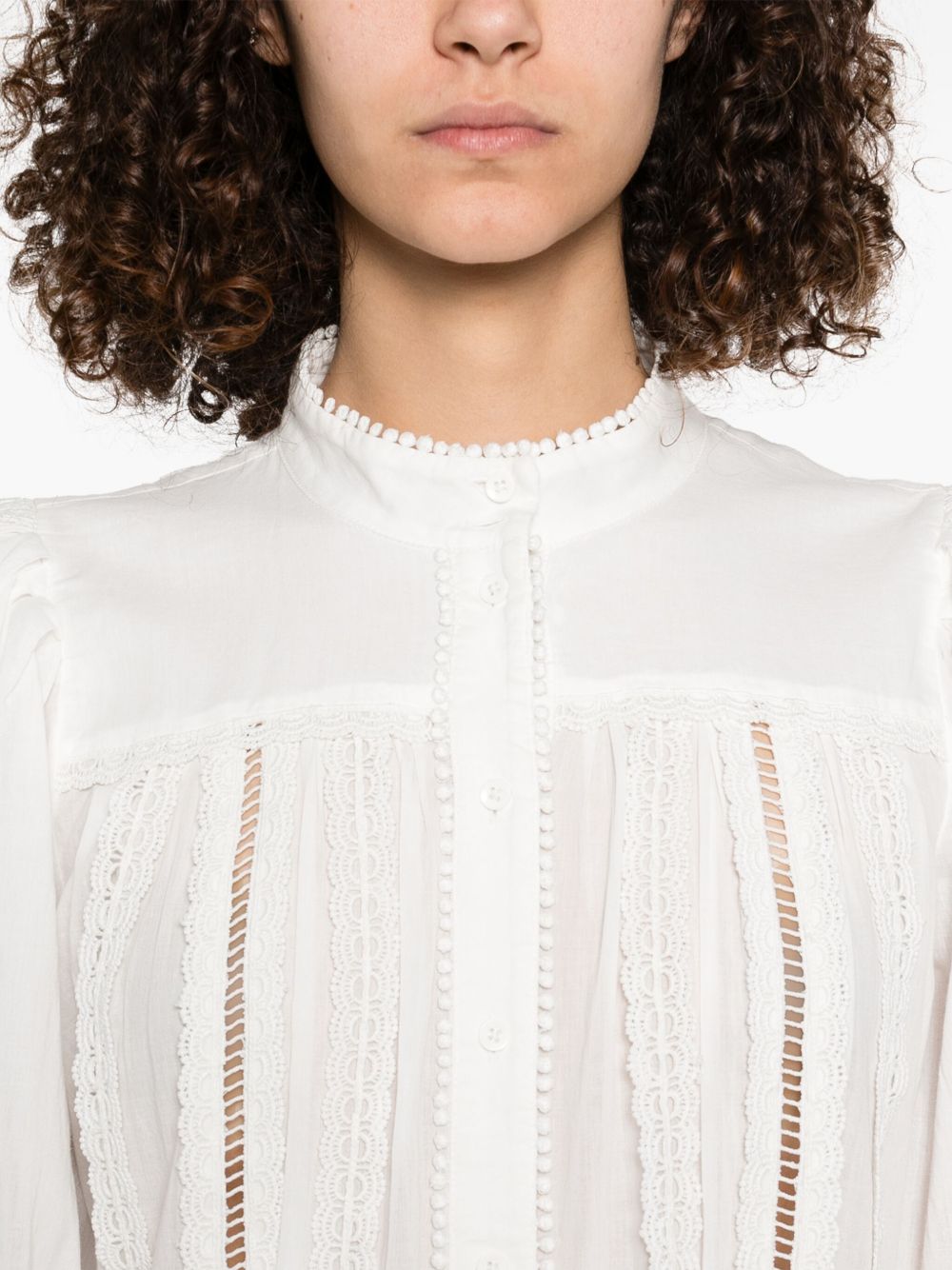 Alice + Olivia Cora Cotton Blouse