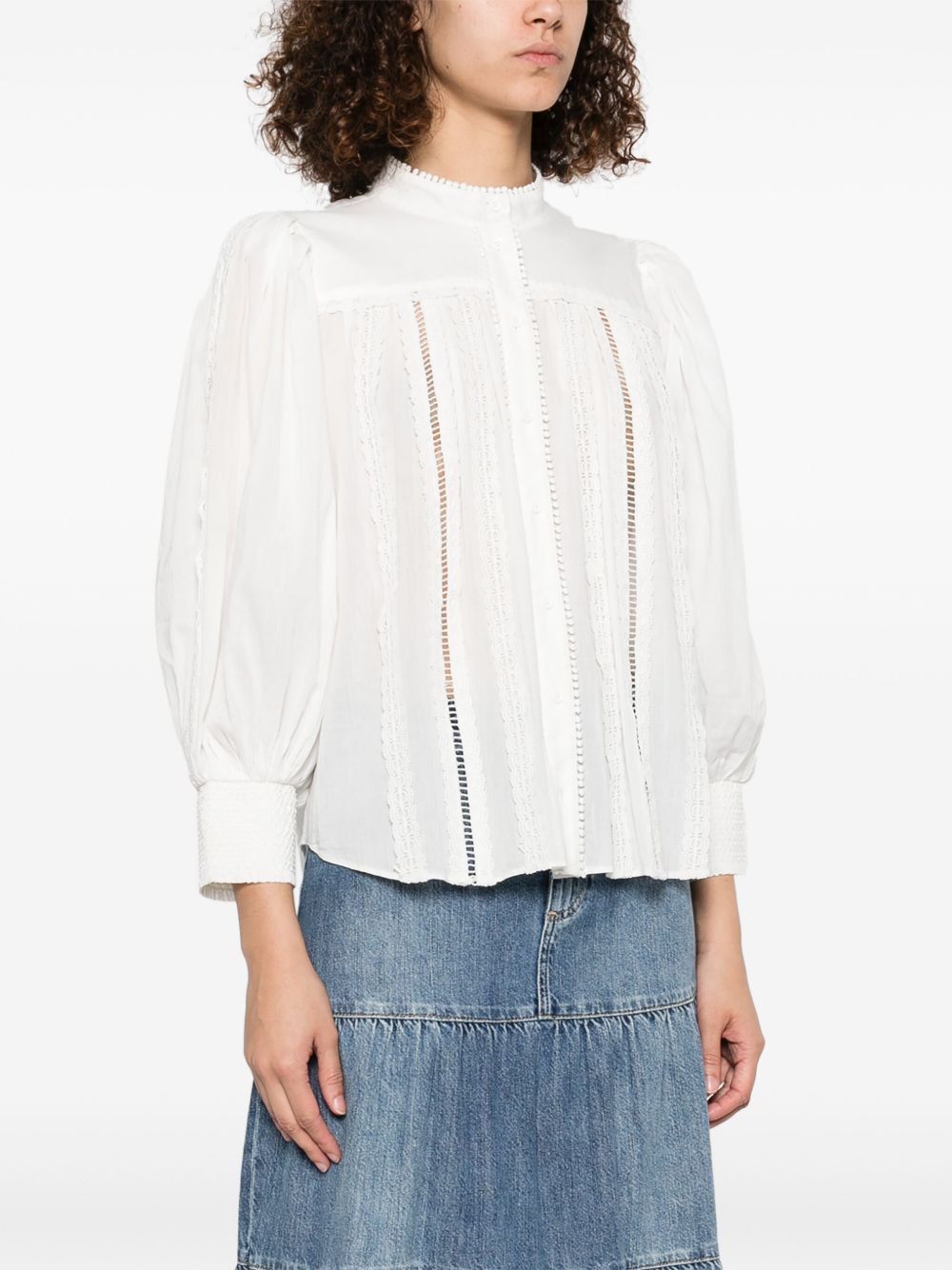 Alice + Olivia Cora Cotton Blouse