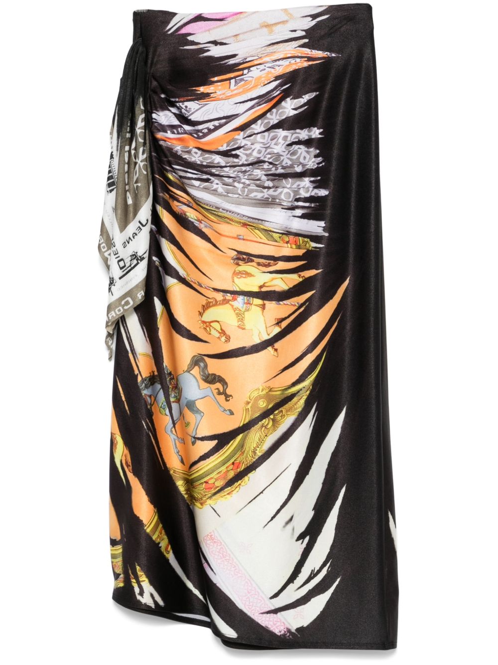 Diesel Printed Midi Skirt