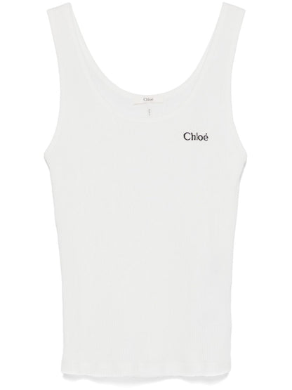 Chloè Jersey tank top