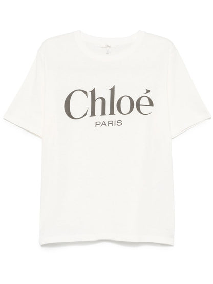 Chloè Oversized cotton jersey logo t-shirt