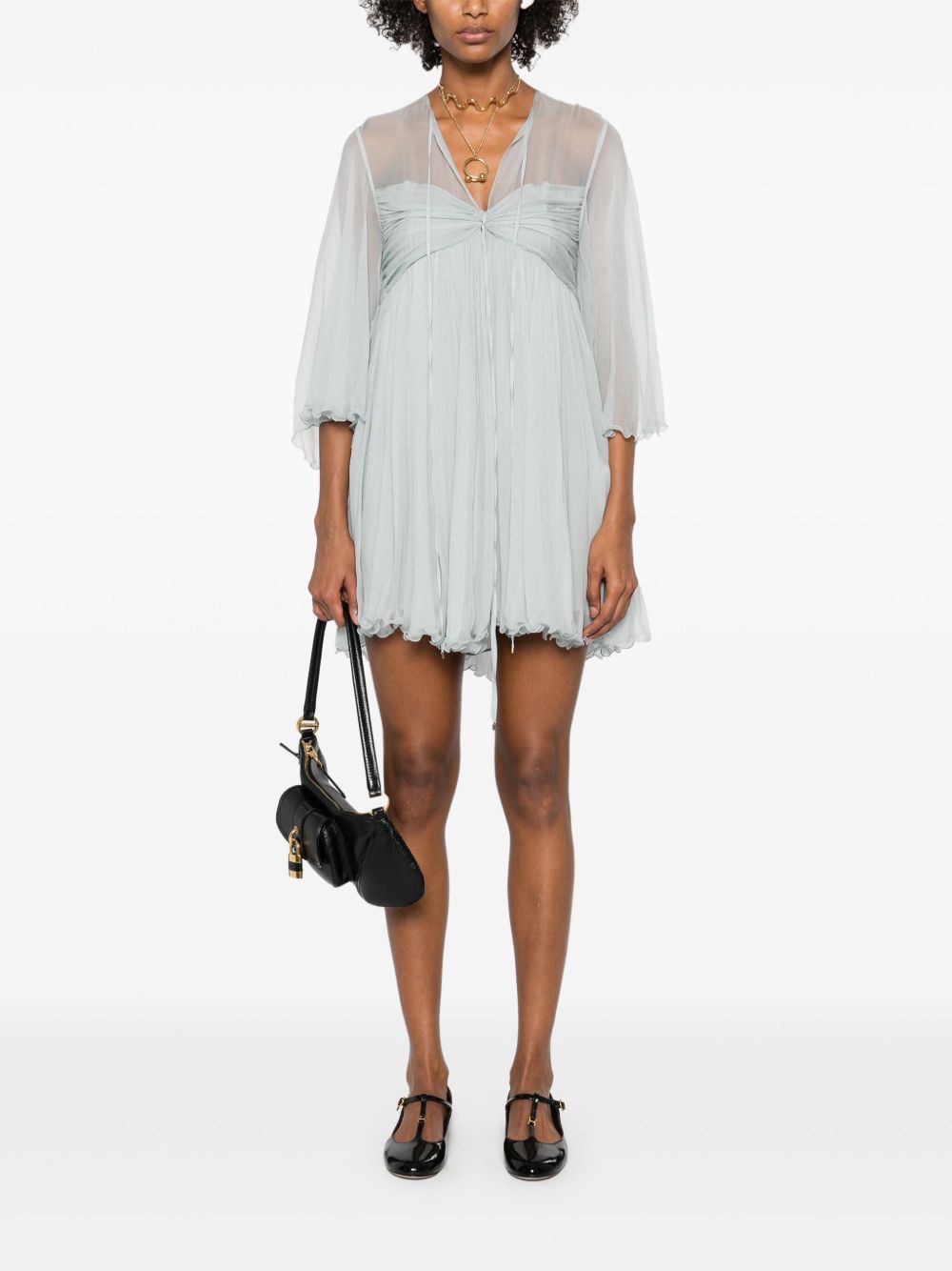 Chloè short pleated dress