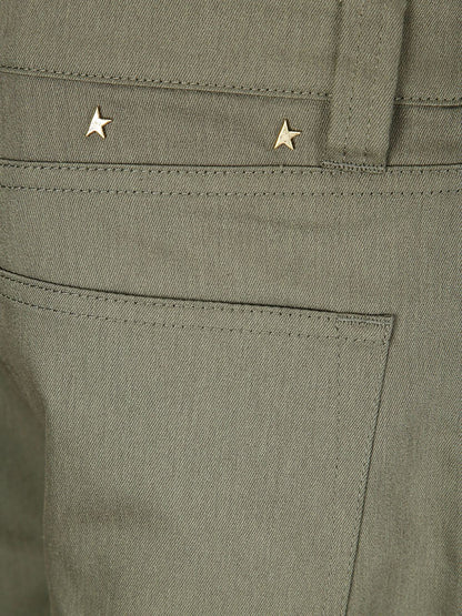 Golden Goose green cotton Cargo pants