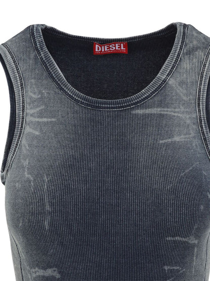 Diesel blue cotton tank top