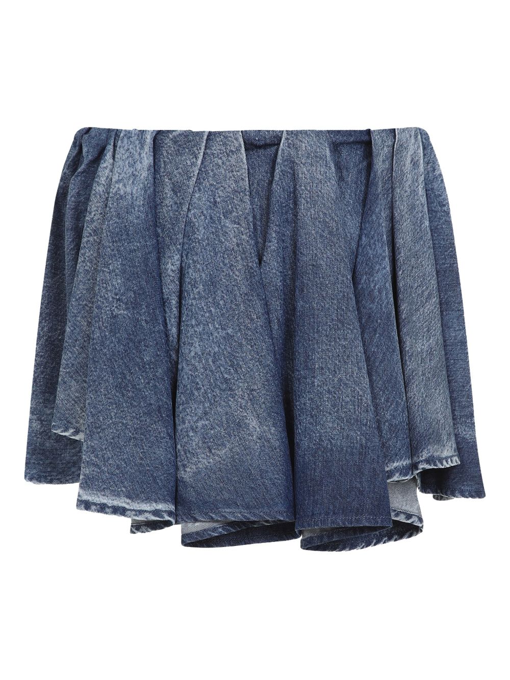 Diesel Asymmetric Mini Skirt in Blue