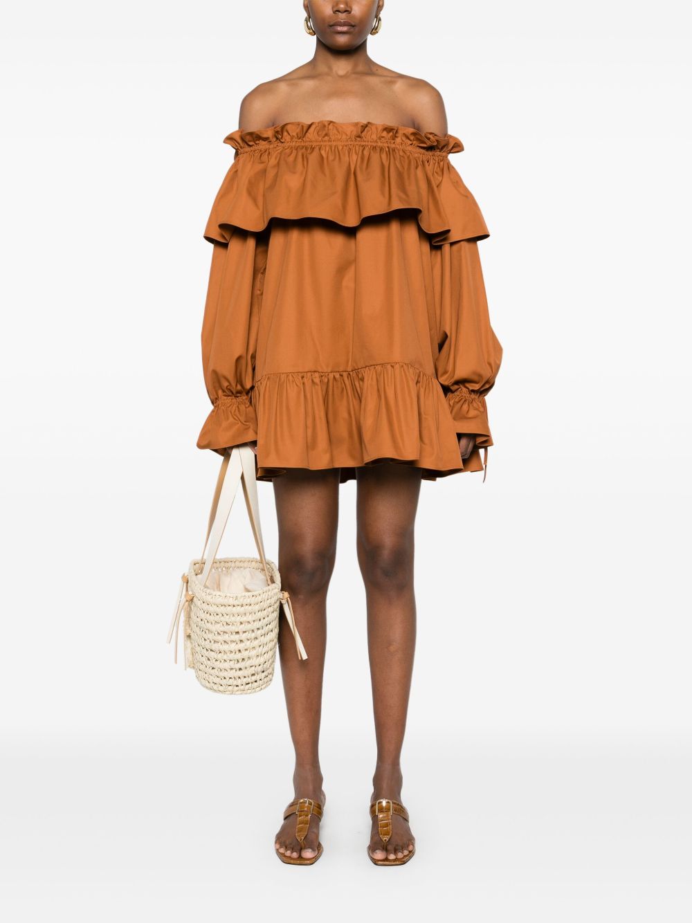 Saint Laurent ruffled mini dress