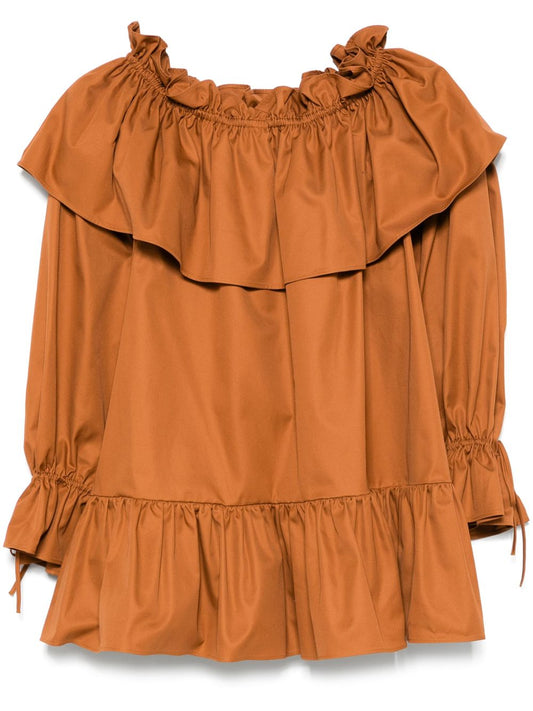 Saint Laurent ruffled mini dress