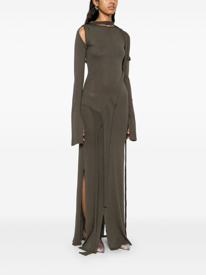 Ottolinger linen-blend maxi dress