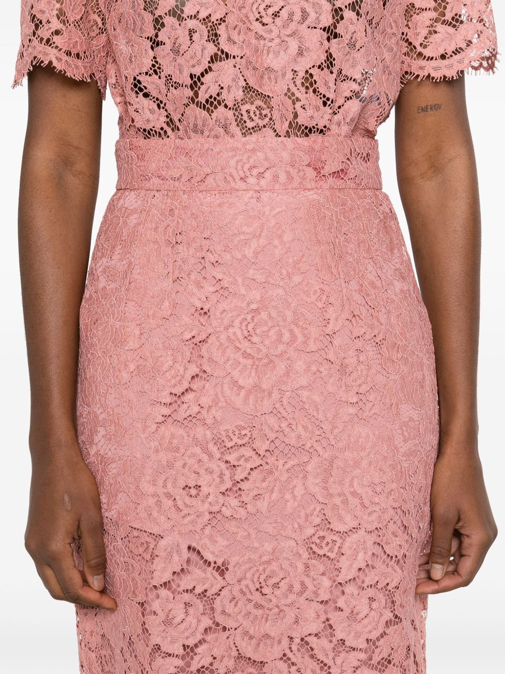 Dolce & Gabbana midi skirt in light pink