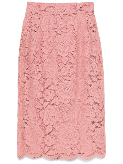 Dolce & Gabbana midi skirt in light pink