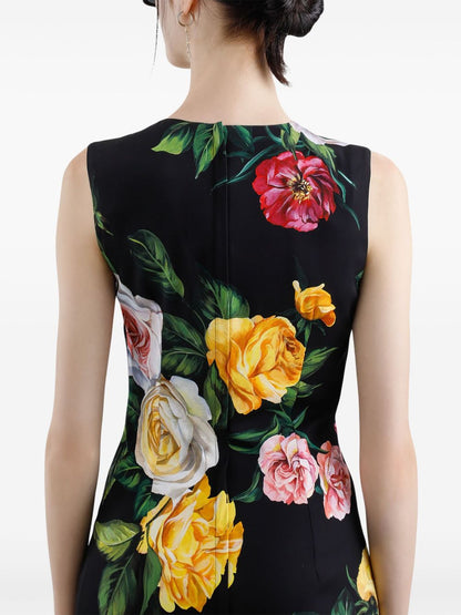 Dolce & Gabbana floral print midi dress