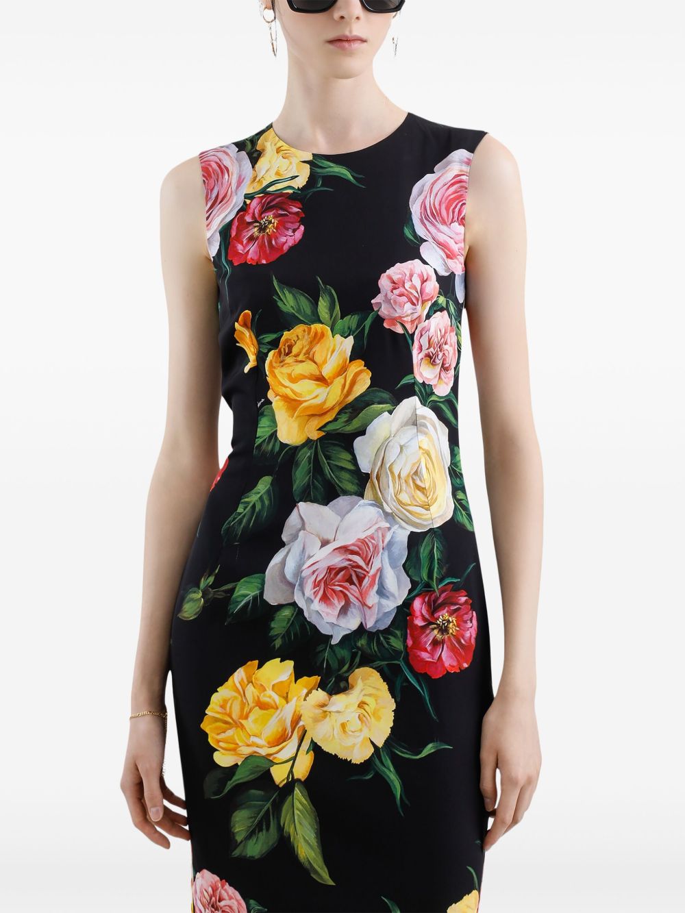 Dolce & Gabbana floral print midi dress