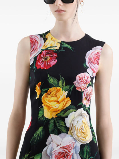 Dolce & Gabbana floral print midi dress