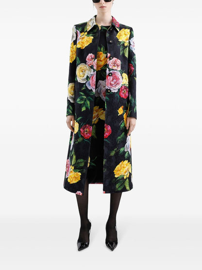 Dolce & Gabbana floral print midi dress