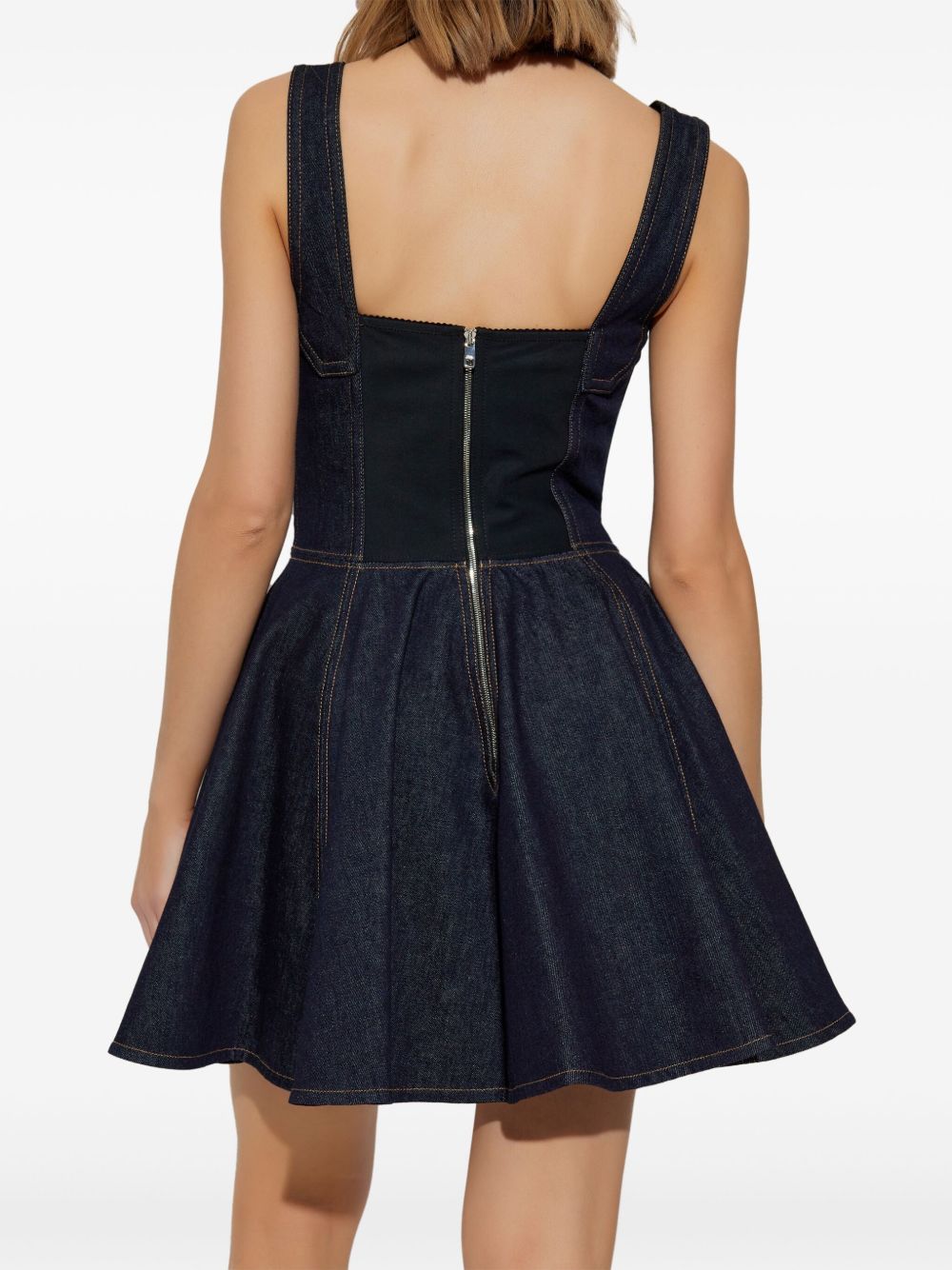 Dolce & Gabbana denim bustier dress