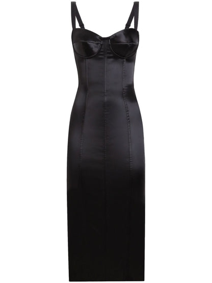 Dolce & Gabbana Bustier longuette dress with satin bra