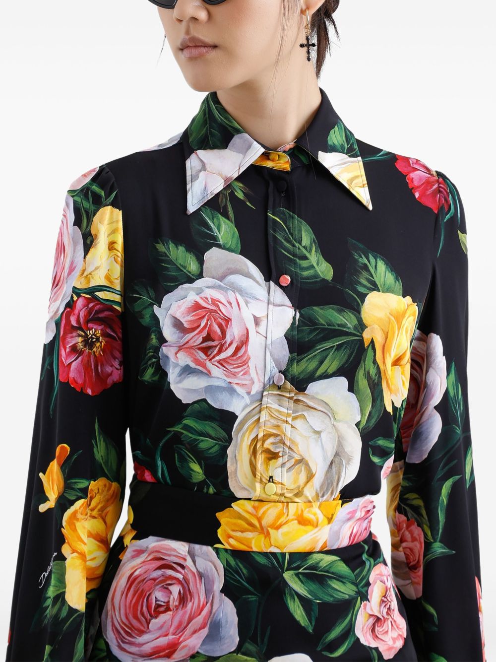 Dolce & Gabbana silk-charmeuse shirt