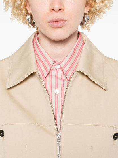 Closed Cotton-linen work jacket