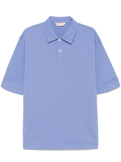 Marni compact jersey polo shirt