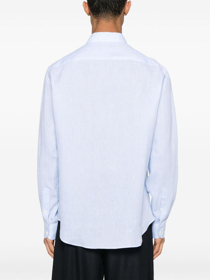 Emporio Armani Shirts Clear Blue