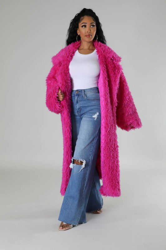 “SUNNI” Fuzzy Fur Winter Heavy Jacket