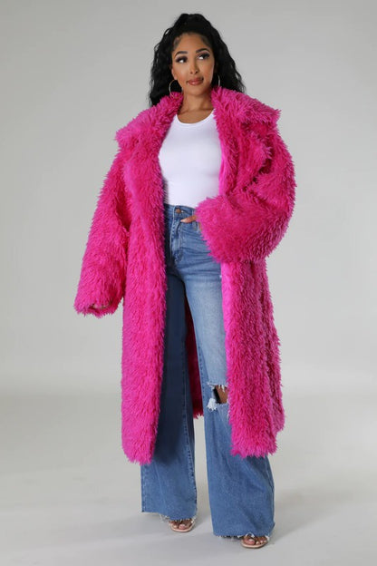 “SUNNI” Fuzzy Fur Winter Heavy Jacket