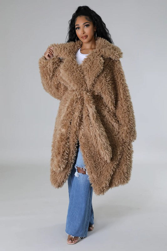 “SUNNI” Fuzzy Fur Winter Heavy Jacket