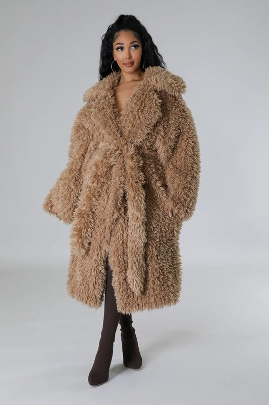 “SUNNI” Fuzzy Fur Winter Heavy Jacket