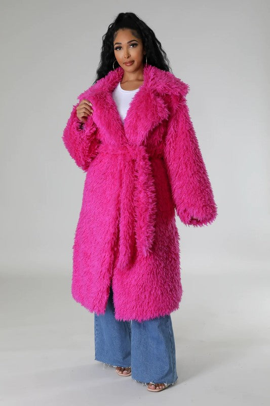 “SUNNI” Fuzzy Fur Winter Heavy Jacket