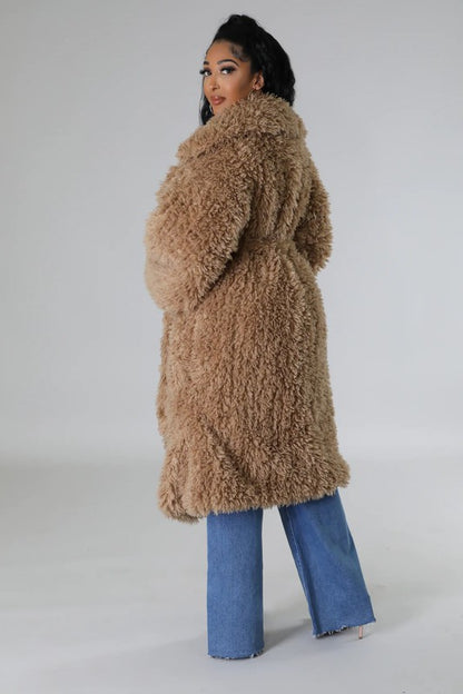 “SUNNI” Fuzzy Fur Winter Heavy Jacket