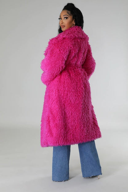 “SUNNI” Fuzzy Fur Winter Heavy Jacket