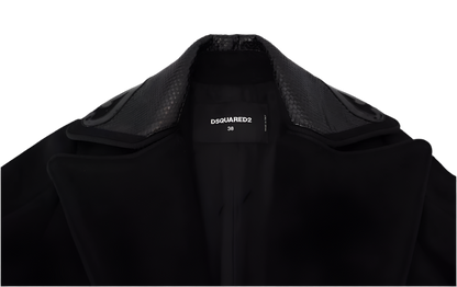 DSQUARED²
Black Double Breasted Long Coat Jacket