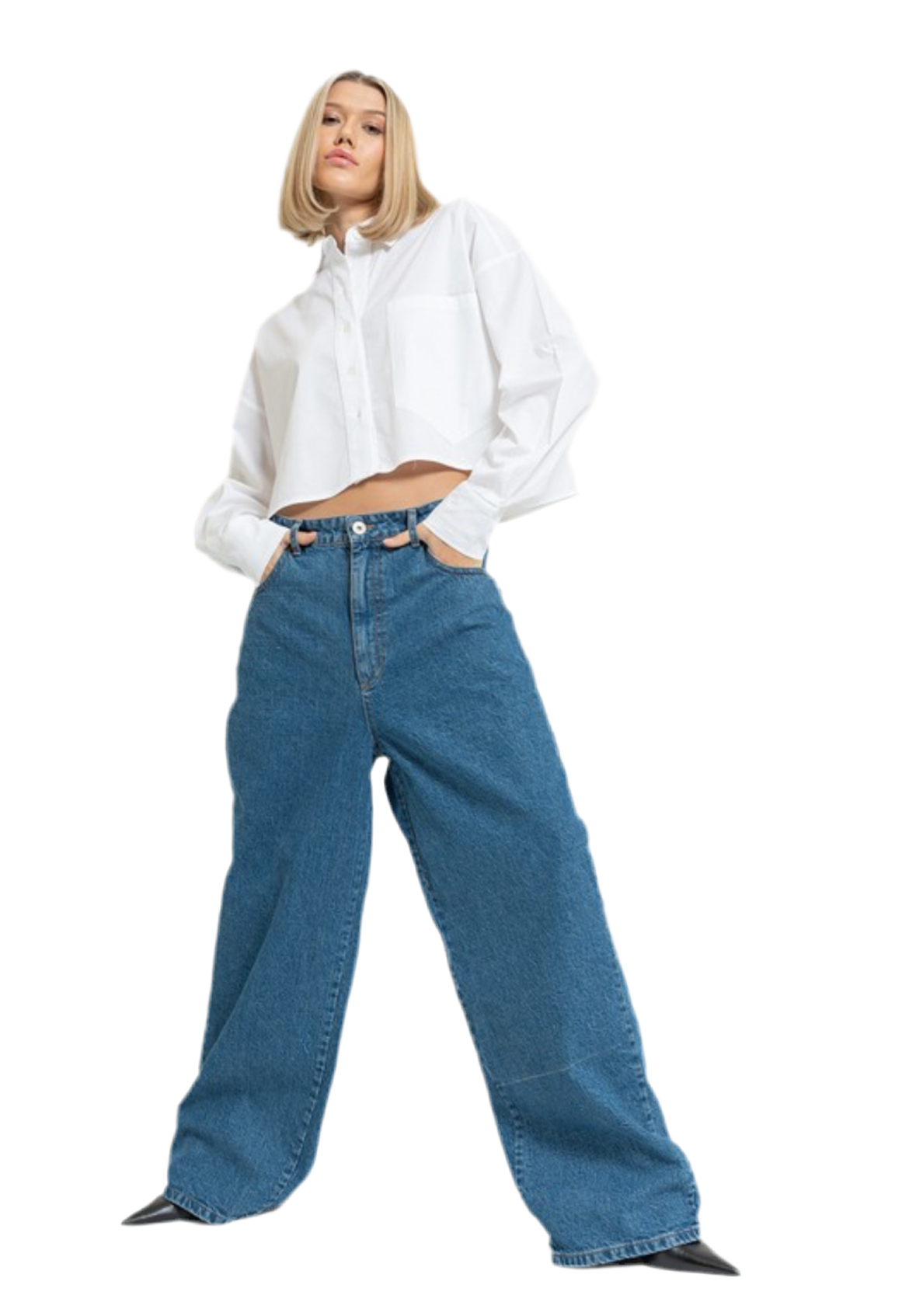 “EMIRA” WIDE LEG JEANS