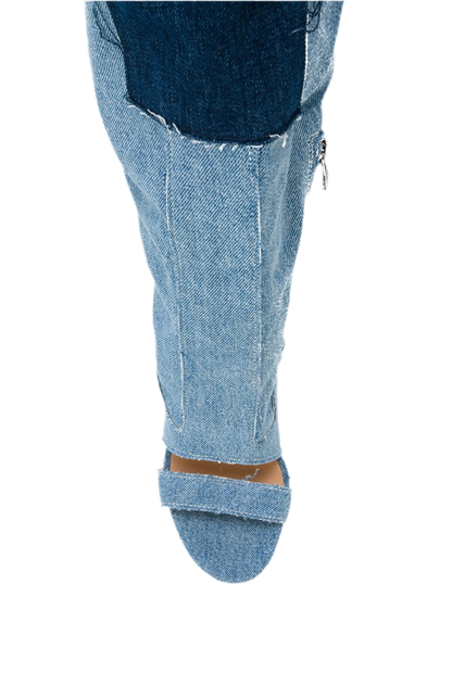 OFF-WHITE Tall Denim Boots