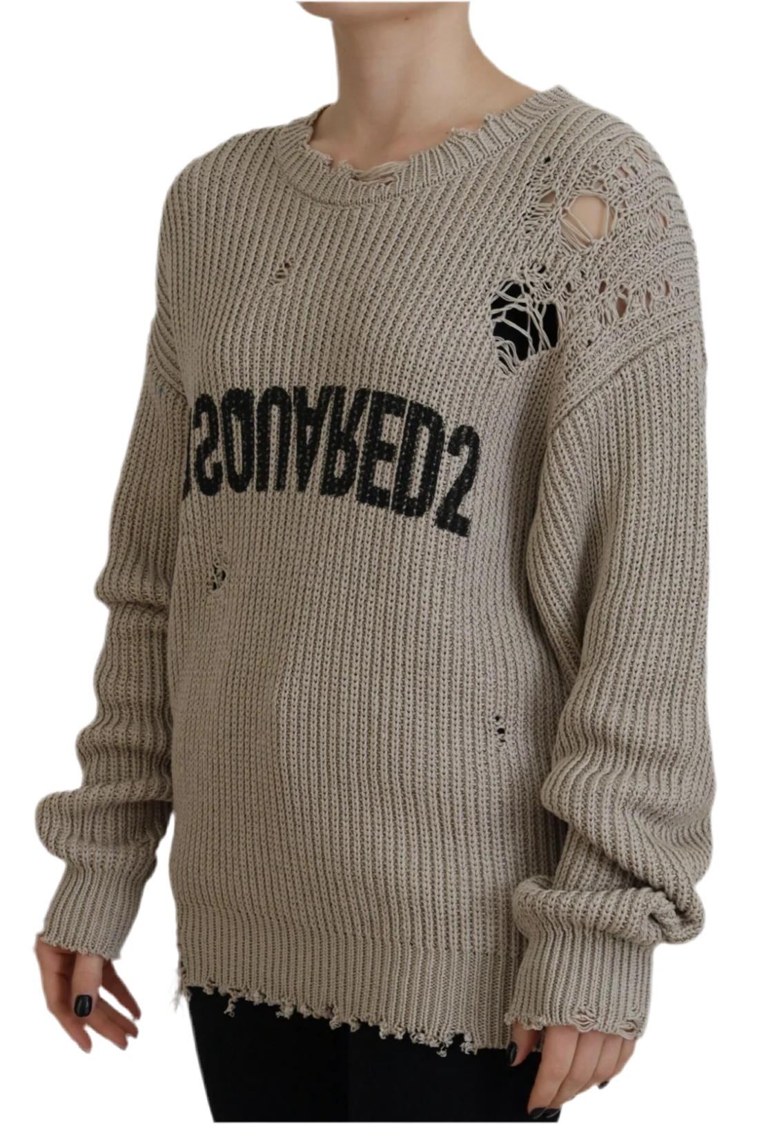 DSQUARED REVERSE KNIT SWEATER