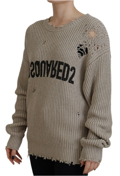 DSQUARED REVERSE KNIT SWEATER