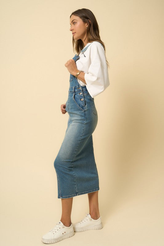 “NIA” OVERALL LONG SKIRT