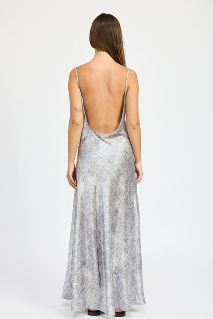 “GABBY” CRUCHED VELVET MAXI DRESS