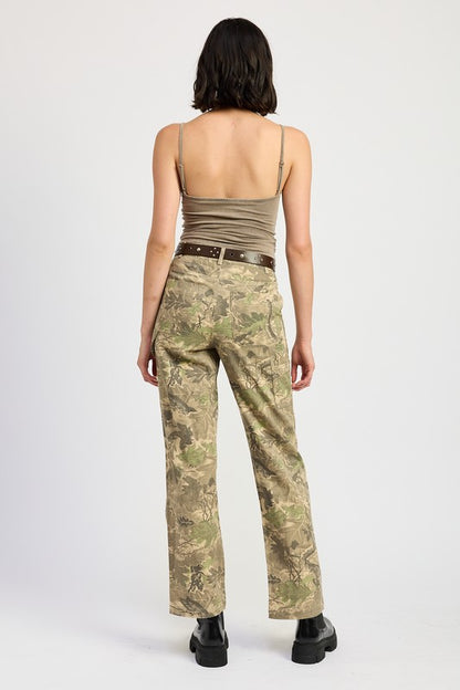 “ANNIE” CAMO CARGO PANTS