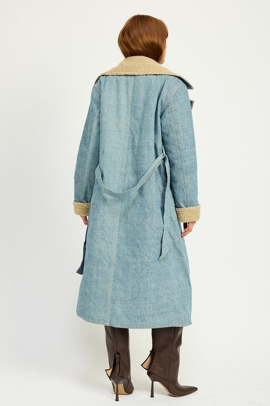 “JENNY” DENIM MAXI COAT