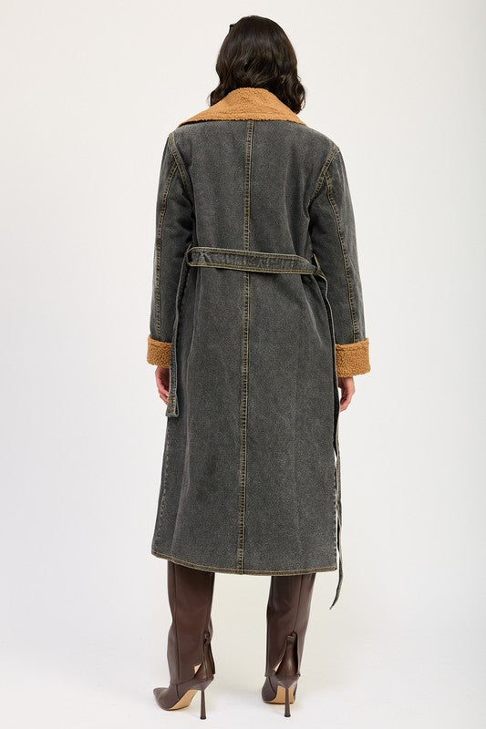 “JENNY” DENIM MAXI COAT