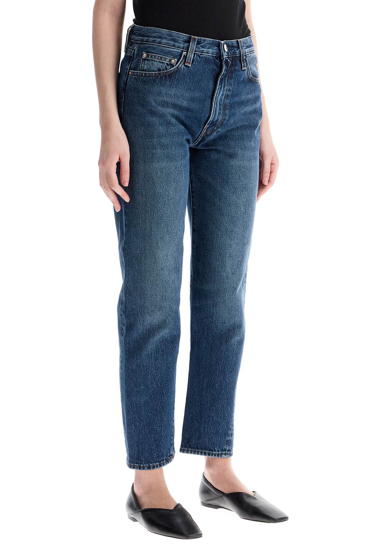 Toteme Toteme washed blue organic cotton jeans