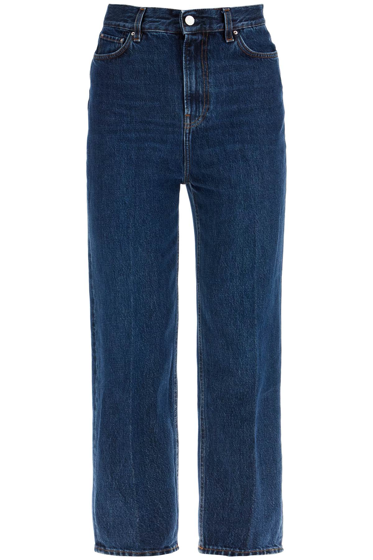 Toteme Toteme dark blue organic cotton tapered jeans