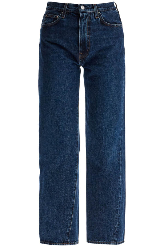 Toteme Toteme dark blue organic cotton jeans with twisted seams