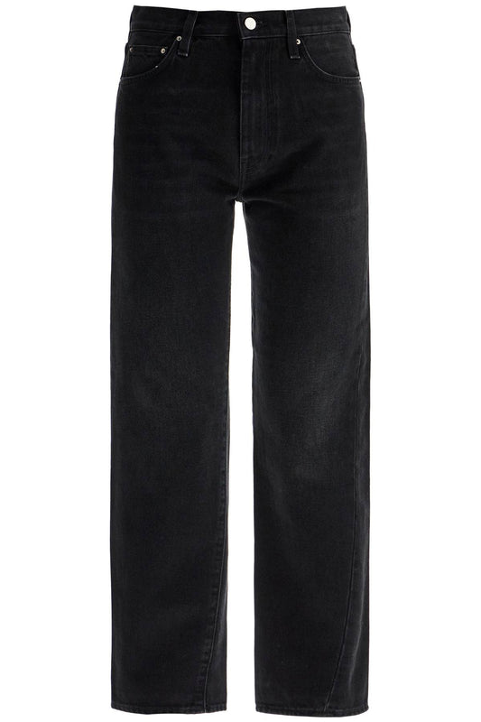 Toteme Toteme faded black organic cotton jeans with twisted seams