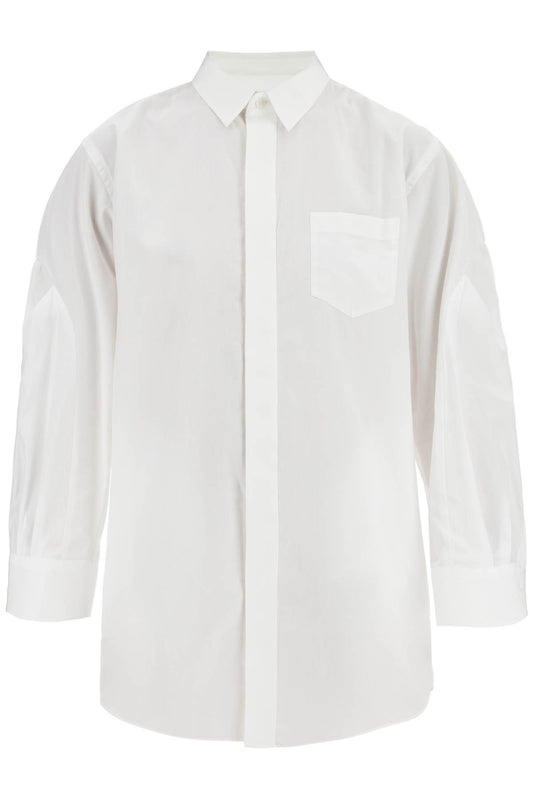 Sacai Sacai mini poplin blouse in chem